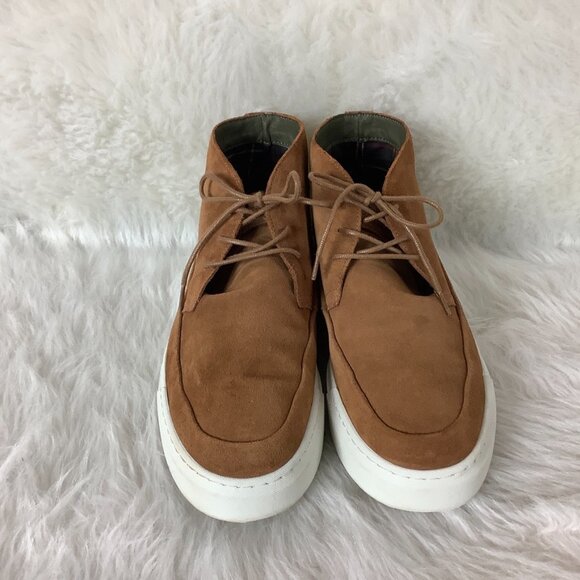 Barbour Mason Brown Sand Suede Mens Lace Up Chukka Boot Sneaker 10 - Picture 2 of 9